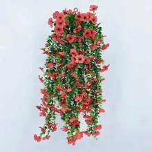 2 Bunches UV Resistant Artificial Decorative Flowers, Realistic Fake Plants For Home Decor, Corridor, Garden, Yard, Dining Table, Living Room, Wedding Party, Simulation Vine Flowers, Hanging Artificial Vine Plants, Fake Flowers, Wedding Party Decor, Valentine's Day,Fall Decor,Autumn Halloween Decor Room Decor