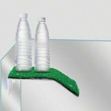1pc Artificial Grass Mat, Turtle Ramp Ladder Resting Terrace, Suitable For Reptile And Hermit Crab Aquarium Decoration