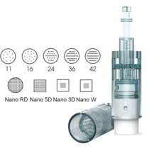 5PCS Ultima Dr Pen M8 Cartridges Microneedle Replacement Needle Tip 16 PINS/36 PINS/42PINS/Round Nano /24PINS/3D Nanno/5D Nano MTS Microneedling Replacement Cartridges Nano Needle