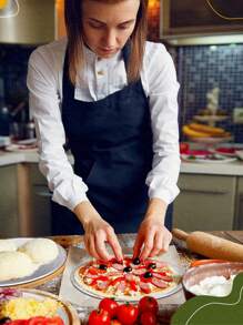 1 pièce Grille à pizza, Plaque à pizza en aluminium, Plat à pizza rond pour pizza, Ustensile de cuisine en maille anti-adhésive pour four, barbecue. Idéal pour les pizzas maison, les anniversaires et les fêtes, les indispensables de la cuisine des fêtes. Article de cuisine durable.