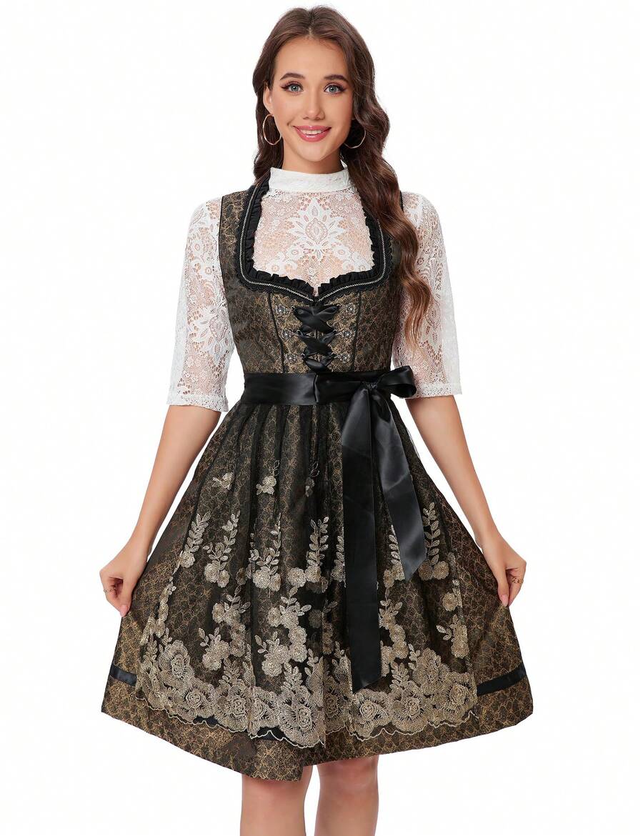 Hobrounn Dirndl Dresses