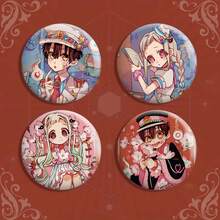 花子君花鼓胸针 58mm，花子君八代宁宁可爱高品质鼓形胸针收藏小礼物 - 彩色 - 查看 2