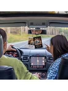 2025New 1PC Personalized Picture Text Backpack, Car Decoration Hanging, Keychain Decoration, Wedding Bridesmaid Gift, Car Decoration Couple Gift Personalized Photo Keychain Pendant, - Multicolor - View 2