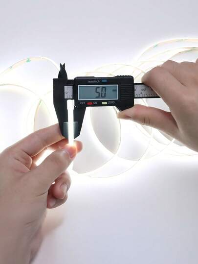 COB LED Strip Warm/White Color Light, Thin 5mm, Bright 4000Lm, CRI>90, Uniform Dotless 400LEDs/M, Adhesive Flexible Cuttable LED Tape For DIY, Bedroom Decor, Under Cabinet Lighting LED Strip 3.28ft-16.4ft