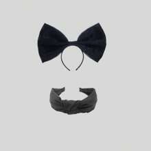 Extra Large Bowknot Headband For Women, French Personality Gauze Decor Exaggerated Romantic Photography Headpiece, Accessories Valentine's Day,Hairband,Hair Hoop Headbands