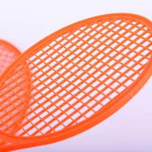 Juego de 4 piezas de mini raquetas de bádminton y tenis de mesa de plástico con 2 pelotas, diseño ligero y duradero, adecuado para adultos, juegos de interior/exterior, regalos de fiesta de cumpleaños, herramientas deportivas (algunos colores son aleatorios)