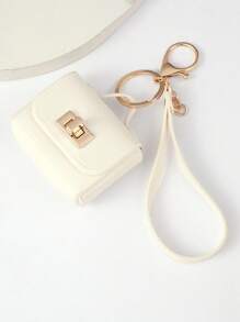 Leather Key Pouch, Convenient To Carry Earphones, Coins, Cards, ID, Cosmetic Organizer Bag