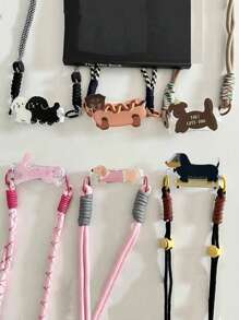 1pc Cartoon Animal Phone Holder Lanyard, Cute Dog Cross-Body Strap Necklace Phone Chain, Women