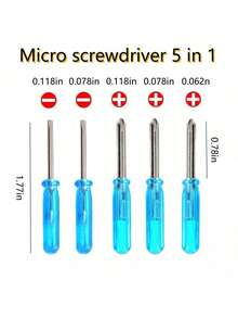 25 件精密螺丝刀套装，适用于智能手机和平板电脑的多功能维修工具套件，塑料材质，带各种头型，无需电池 - 必备电子拆卸工具 - 彩色 - 查看 13