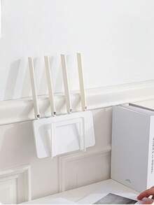 1/2pcs Wall Mount Router Storage Box, Wireless WiFi TV Box Holder Organizer For Living Room Bedroom, Router Holder Rack, Wall Mounted Network Device Holder, Drill-Free - Multicolor - View 8