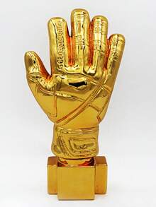 1 Piece Customized Golden Resin Best Goalkeeper Football Match Trophy, Creative Goalkeeper MVP Champion Award, Sports Competition Player Match Prize - Multicolor - View 2