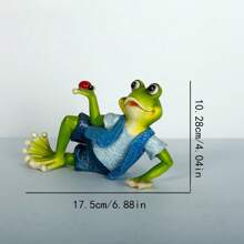 1 kreative Heim Frosch Ornament Tier Harz Handwerk Cartoon Wohnzimmer Schreibtisch Dekoration Garten Skulptur & Statue Hof Statue