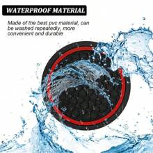 2pcs Car Cup Holder Mat, Cross-Border Honeycomb Single Ring Cup Mat, Anti-Slip 7cm Diameter Soft Rubber Creative Insulation, Car Interior Accessories