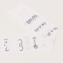 White Graffiti Letter Print Long Socks Harajuku Over Knee Thigh High Stockings Y2K Cosplay Cute Socks Kawaii