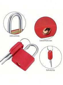 Mini Colorful Locks With Keys For Suitcase And Luggage, Metal Keyed Padlocks For School Gym Classroom Matching Game Travel Backpack Suitcase Drawer Zipper Password Lock Hanging Lock Outdoor Waterproof Padlock For School Gym Locke,Travel Essentials, Student Back-To-School Supplies, Portable And Easy To Install