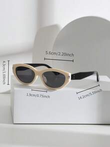 Óculos de sol de gatinho com armação pequena e elegante, óculos de sol de PC em estilo personalizado retrô europeu e americano, adequados para usar em todas as estações, para ir à praia, passeios e presentes para família e amigos - Multicolorido - Visão 5