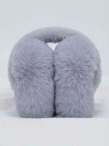 1 pièce Cache-oreilles d"hiver multicolore, protection auditive pliable, cache-oreilles en peluche chauds anti-gel, réchauffe-oreilles épais pour femmes