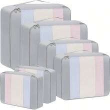 6/8/10 Set Packing Cubes For Travel Luggage Organizer - 06-grey - View 1