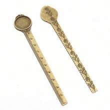2 pièces Réglette de 20 mm de taille intérieure, marque-page, cabochon, base vierge, réglage de plateau. Accessoires pour la fabrication de bijoux DIY