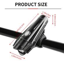 Juego de luces para bicicleta IPX4 resistente al agua, recargable por USB, con 4 modos de iluminación, luz para bicicleta para conducir de noche, escalar, explorar y actividades al aire libre