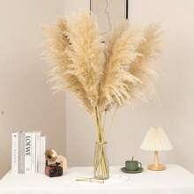 10 PCS 39-Inch Fluffy Pampas Grass, Dried Pampas Grass Bouquet, Bohemian Wedding Decor, Interior Decor, Living Room, Vase, Farmhouse Decorations,Fall Decor,Autumn