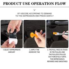 Colle à froid adhésive pour réparation rapide des dents, kit de réparation de bosse de voiture. Dents puller portable à colle à froid pour réparations rapides et universelles