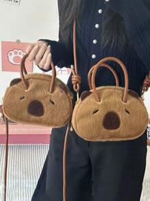 Mochila mini de Capibara para niña; Bolso de hombro lindo para adolescentes; Bolso unisex para estudiantes universitarios