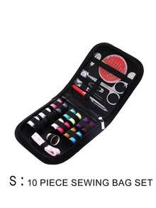 Juego de 10/67/97 piezas de accesorios de costura portátiles, caja de costura portátil, bolsa de almacenamiento de agujas e hilos, caja de hilos, enhebrador de agujas, suministros de costura hechos a mano, adecuado para el Día de San Valentín, temporada de bodas, manualidades, suministros de costura, DIY hecho a mano (color de los accesorios aleatorio) - Multicolor - Ver 3