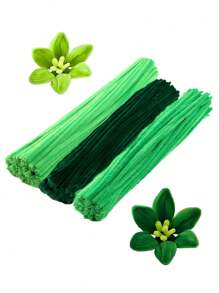 Paquete de valor de 100 piezas Limpiapipas de tela flexible de colores surtidos para manualidades y decoraciones hechas a mano, set de retorcedores con dos opciones de color, kits de flores de limpiapipas, palitos peludos, palitos flexibles, varillas de felpa, limpiapipas de alta calidad de colores variados, kit de limpiapipas de colores mezclados, limpiapipas de chenilla para manualidades, limpiapipas para manualidades, limpiapipas de colores múltiples a granel para proyectos artísticos y manuales DIY, suministros para manualidades, tallos de chenilla