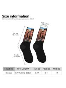 Customized Family Photo Socks, Personalized Family Photo Printed Socks, Funny Socks With Photos, Novelty Socks For Men And Women, Gag Gift, Christmas Gift