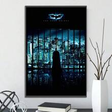 WB 1/15PCS DC Batman The Dark Knight Poster Movie Figures Home Decoration Painting Wall Art Bedroom Cartoons Decor Wallpaper Wall Bedroom Decoration - Frameless