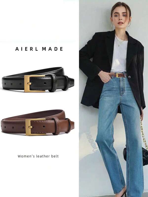 1/2pcs Versatile Decorative Women's Belt, Elegant & Fashionable For Women To Wear With Jeans, Casual Pants, Suits And Dresses, Suitable For Valentine's Day, Mother's Day And Halloween. Summer, School Fall, Autumn, Halloween