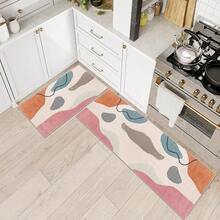 1/2 套大型抽象几何色块风格地毯，柔软、可水洗、防滑、防污印花地毯，适用于客厅、卧室、游戏室、办公室、厨房 - 款式1 - 查看 55