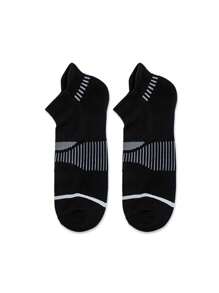 6/12 Pairs Unisex Solid Color Casual Sports Compression Socks, Soft & Comfortable Ankle Support, Suitable For All Seasons