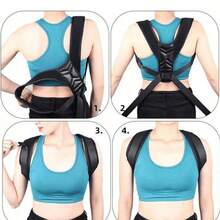 Unisex Adjustable Back & Waist Support Belt - Multicolor - View 3