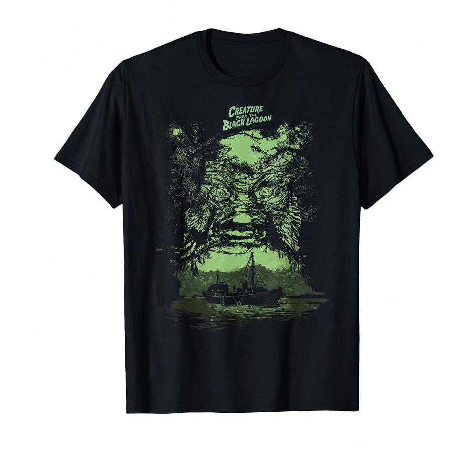 Creature From The Black Lagoon Illusion T-Shirt^DI Gifts For Girlfriend - Black - View 1