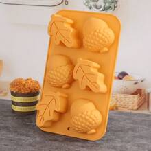 1 pezzo Stampo in silicone per torta di Ognissanti, stampo a forma di zucca, stampo da forno per uso domestico, fai da te candele, sapone, cioccolato, cubetti di ghiaccio, utensili da cucina, regalo migliore