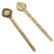 2 pièces Réglette de 20 mm de taille intérieure, marque-page, cabochon, base vierge, réglage de plateau. Accessoires pour la fabrication de bijoux DIY