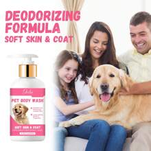 Shampooing et revitalisant pour chiens | Shampooing pour chiots pour peau sensible | Shampooing naturel 5 en 1 pour animaux de compagnie avec noix de coco, avoine et aloe vera | Idéal pour le lavage des chiens malodorants - 200 ml/6,763 fl.oz