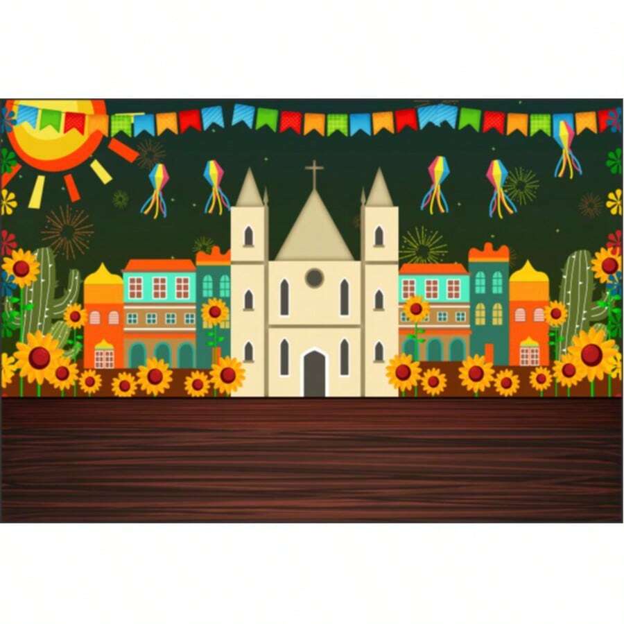 Photographic Panel June Festival Scenery Fabric 1.50 X 2.20m - FDFJN0121 - View 1