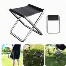 1pc Portable Folding Chair Bench Fishing Stool Travel Camping Horse Stool Stools Train Subway Queuing Portable Stools Outdoor Tool Small Stool Fishing