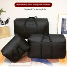 1pc Cloth Quilt Storage Bag, Foldable Clothes Organizer Bag, Large Capacity Luggage Packing Bag