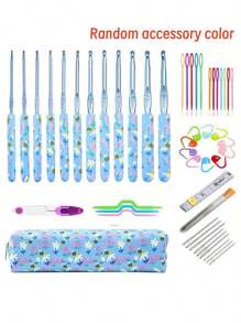 Crochet Hooks Set 2.0-8.0mm Ergonomic Handle For Arthritic Hands Knitting Needles Kit For Crochet Beginners