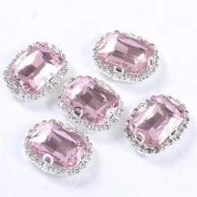 20 Peças Retangulares e Octagonais de Cristais de Vidro, 10x14mm Alta Transparência Arco-Íris Reflexivo Feito à Mão DIY Joias, Adequado para Vestido de Noiva, Sapatos, Bolsas, Decorações Brilhantes de Uso Múltiplo, Artesanato, Roupas, Carros, Feriados, Festas, Presentes