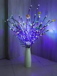 5pcs 20 LED Tree Branch Lights, Indoor Holiday Party Decoration Lighting, Fairy Lights With Tree Branch Design (Batteries Not Included) For Classroom, Office Home, Wedding Decoration Lights Perfect Gift For Birthdays, Holiday Gifts, And Parties. Suitable For Daily Wear And Holiday Celebrations, Suitable For All Seasons, And Is An Ideal Choice For Holiday Accessories,Fall Decoration, Halloween Home Decoration, Christmas Decoration
