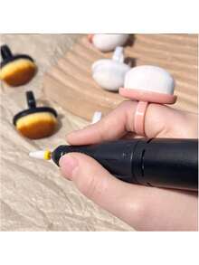 BUCICE 10 件环形指甲除尘刷，细软毛，不含酒精，用于美甲准备的指甲清洁工具 - 彩色 - 查看 2