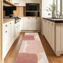 1/2 套大型抽象几何色块风格地毯，柔软、可水洗、防滑、防污印花地毯，适用于客厅、卧室、游戏室、办公室、厨房 - 款式1 - 查看 28