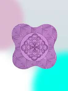 1 件便携式紧凑型瑜伽护膝，关节垫防滑加厚健身垫，印花普拉提跪垫，男女通用多功能瑜伽和普拉提运动垫