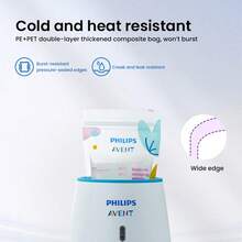 Philips Avent 30个Avent储奶袋冷藏保鲜6.7盎司母乳储存袋便携式储存袋