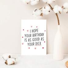 1pc Interesting Birthday Cards For Boyfriends - Funny Gifts For Husbands - For Him - Unique Gifts For Partners - For Couples - Naughty Birthday Cards For Men - Sexy Gifts, Back To School, School Supplies
